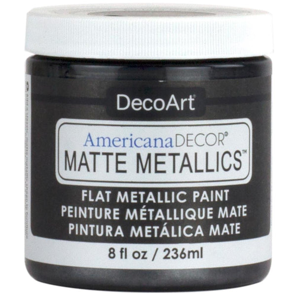 Deco Art, Americana Decor Matte Metallics 8oz, Charcoal