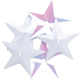Darice, Star Sequins 18mm 50/Pkg, White Iridescent