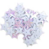 Darice, Star Sequins 18mm 50/Pkg, White Iridescent