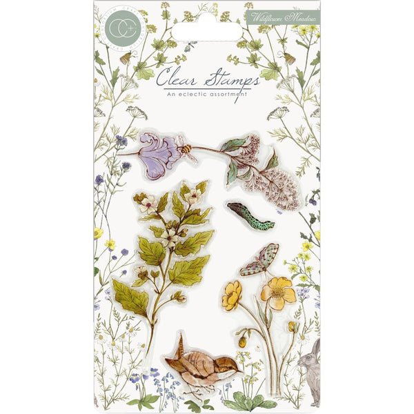 Craft Consortium, Wildflower Meadow, Clear Stamps, Wild Flowers (CCSTMP005)