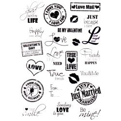 Joy Crafts, Clear Stamps 8.25"X5.75",  Sending Love