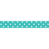 Kaisercraft,  Printed Tape .5"X16.5', Peacock Polka Dot - Scrapbooking Fairies