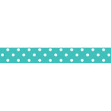 Kaisercraft,  Printed Tape .5"X16.5', Peacock Polka Dot - Scrapbooking Fairies