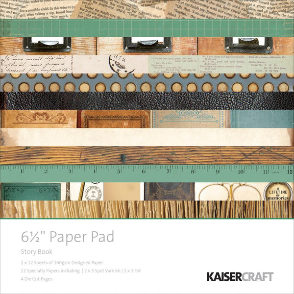 Kaisercraft Paper Pad 6.5"X6.5" 40/Pkg, Story Book - Scrapbooking Fairies