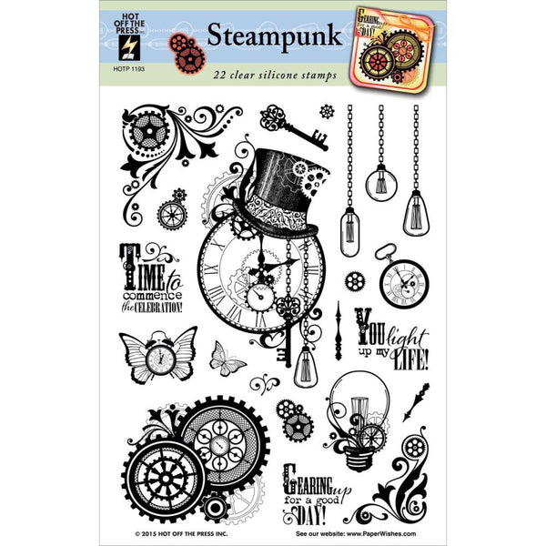 Hot Off The Press Acrylic Stamps 6"X8", Steampunk - Scrapbooking Fairies
