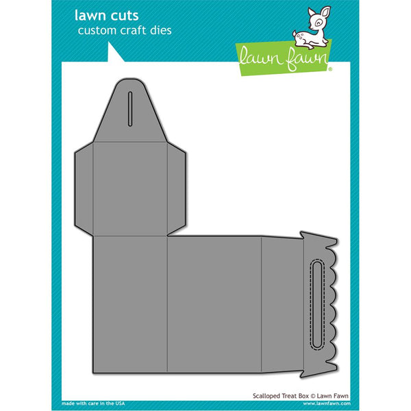 Lawn Cuts Custom Craft Die, Scalloped Treat Box