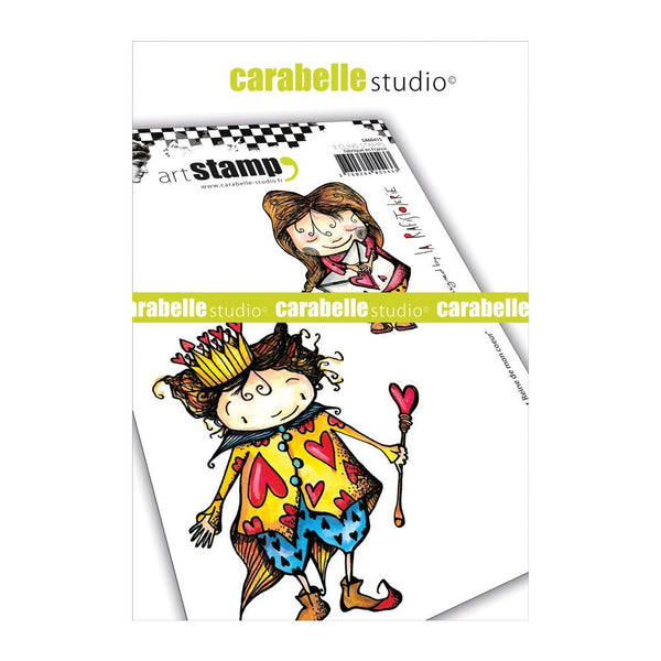 Carabelle Studio, Cling Stamp A6 By La Rafistolerie, King & Queen Of My Heart