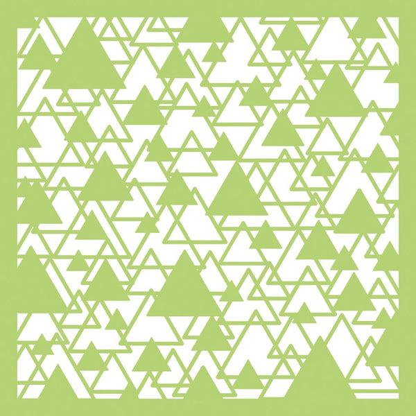 Kaisercraft Designer Template Stencil 6"X6", Abstract Triangle