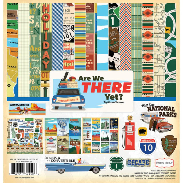 Carta Bella Collection Kit 12"X12", Are We There Yet - Scrapbooking Fairies