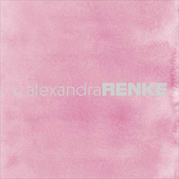 Alexandra Renke Mimi's Basic Design Paper 12"X12", Bright Pink Watercolor