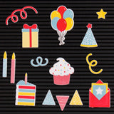 DCWV Letterboard Icons, Celebration (15 pcs) - Scrapbooking Fairies