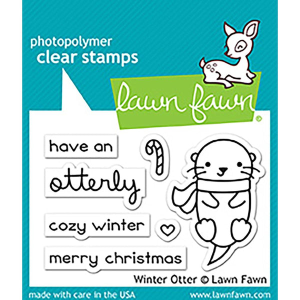 Lawn Fawn Clear Stamps 3"X2", Winter Otter