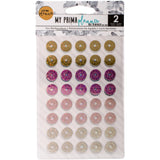 My Prima Planner Hole Reinforcers 3.5"X5.25" 2/Pkg, Foil