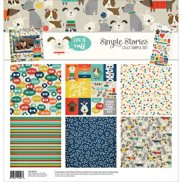 Simple Stories, Simple Sets Collection Kit 12"X12", Life is Rufff