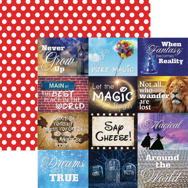 Reminisce, Real Magic Double-Sided Cardstock 12"X12", Real Magic