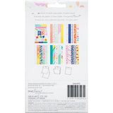 Dear Lizzy Stay Colorful Washi Tape Stickers 6-Page Notepad - Scrapbooking Fairies