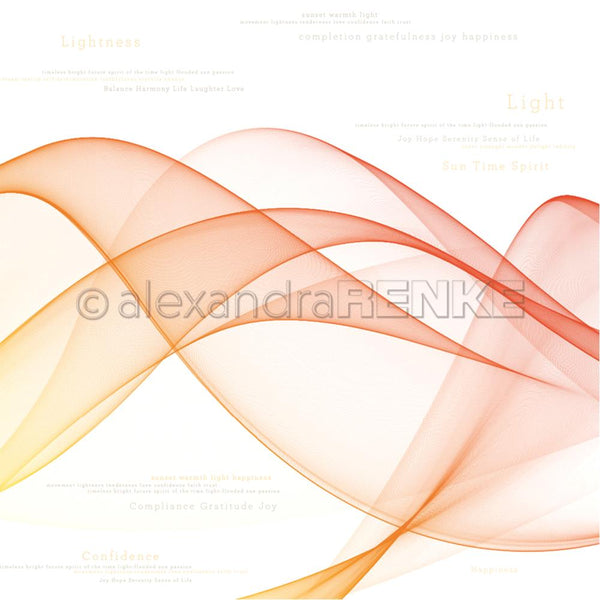 Alexandra Renke Color Waves International Paper/Cardstock 12"X12", Yellow/Red