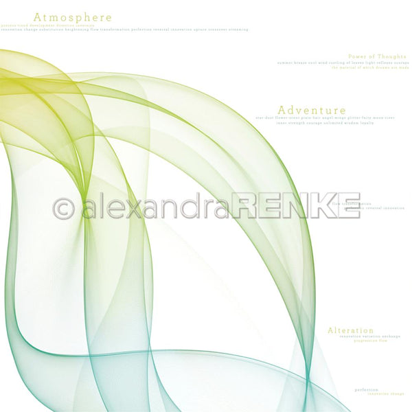 Alexandra Renke Color Waves International Paper/Cardstock 12"X12", Green/Blue