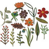 Sizzix Thinlits Dies By Tim Holtz, Funky Floral #2 (Retired)