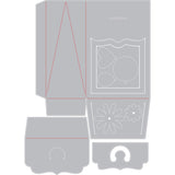 Sizzix Thinlits Dies By Lori Whitlock, Favor Box W/Bracket Flap