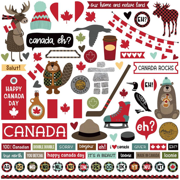 O Canada, Stickers 12"X12", Element