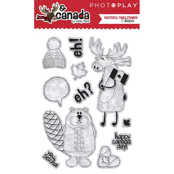 Photo Play, Photopolymer Stamp, O Canada