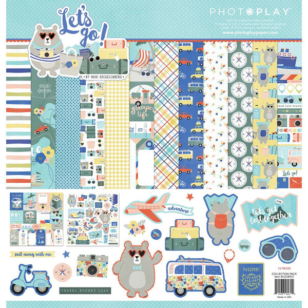 Photo Play Collection Pack 12"X12", Let's Go!
