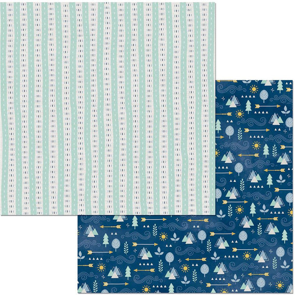 Bo Bunny,  Little Wonders Double-Sided Cardstock 12"X12", Evan