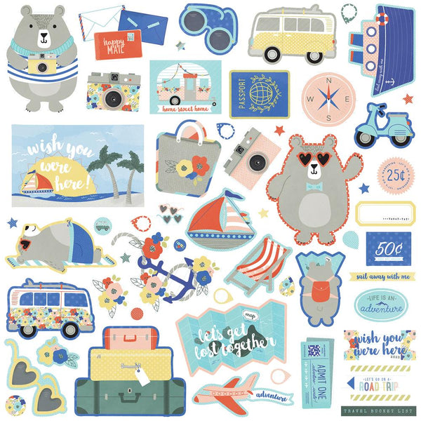 Photo Play, Let's Go! Stickers 12"X12", Element