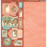 Graphic 45, Imagine Cardstock Die-Cuts 6"X12" Sheets 2/Pkg, Tags & Pockets
