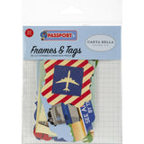 Carta Bella Cardstock Ephemera 33/Pkg, Frames & Tags, Passport