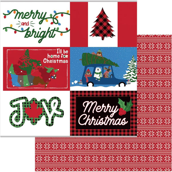 Photo Play, O Canada Christmas Collection Double-Sided Cardstock 12"X12", Home For Christmas