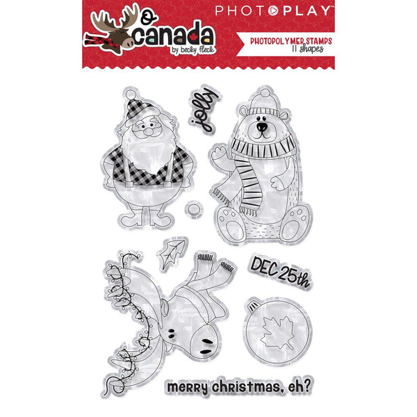 Photo Play Photopolymer Stamp, O Canada Christmas