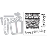 Sizzix Framelits Die & Stamp Set By Lindsey Serata 7/Pkg, Birthday Gift
