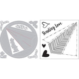 Sizzix Framelits Die & Stamp Set By Lindsey Serata 7/Pkg, Paper Airplane Love