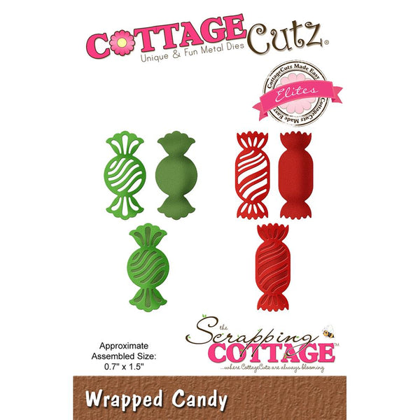 CottageCutz Elites Die, Wrapped Candy .7"X1.5"