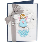 Sizzix Framelits Die & Stamp Set By Katelyn Lizardi 8/Pkg, Angel, Glory In The Highest