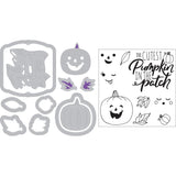 Sizzix Framelits Die & Stamp Set By Katelyn Lizardi 11/Pkg, Cutest Pumpkin