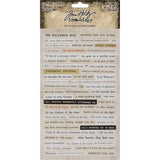Tim Holtz Idea-Ology, Clippings Stickers 5"X9.5" 4/Pkg, Halloween (TH93719)