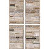 Tim Holtz Idea-Ology, Clippings Stickers 5"X9.5" 4/Pkg, Halloween (TH93719)