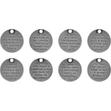Tim Holtz, Idea-Ology Metal Quote Tokens 8/Pkg, Halloween (TH93733)