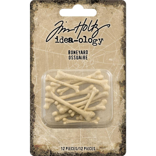 Tim Holtz Idea-Ology, Boneyard Pieces 12/Pkg