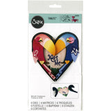 Sizzix Thinlits Dies By Lindsey Serata 7/Pkg, Card, Kiss Me Gatefold (Retired)