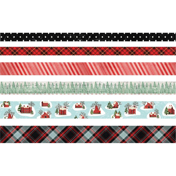 Tim Holtz Idea-Ology Design Tape 6/Pkg, Christmas