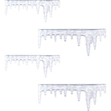 Tim Holtz Idea-Ology Icicles 4/Pkg, (2) 3.25" & (2) 4"