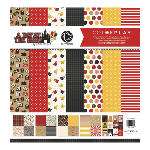 Photo Play, ColorPlay Tiny Prints Collection Pack 12"X12", A Day At The Park, 6 Designs/2 Each