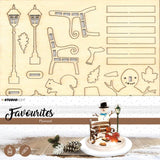 Studio Light Plywood Favorites Scenery, Snowman