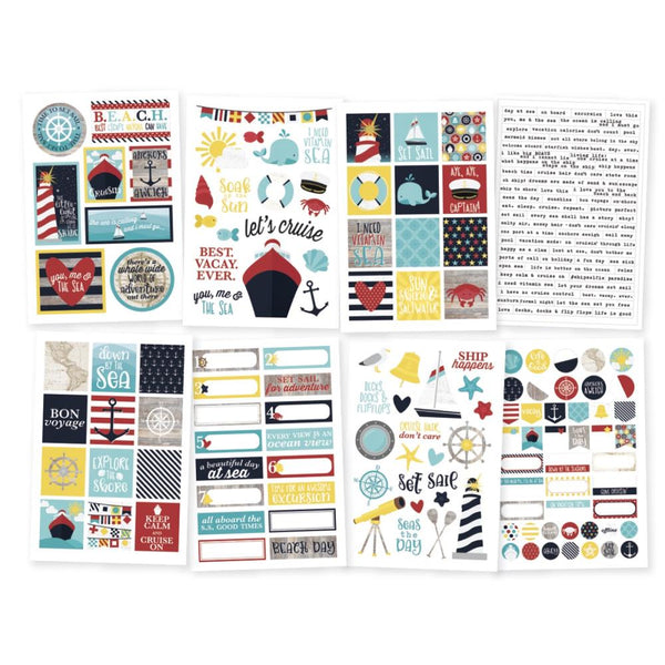 Simple Stories, Cruisin' Stickers, 4"X6" 8/Pkg