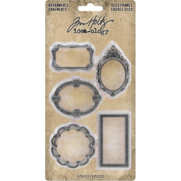 Tim Holtz Idea-Ology Metal Deco Frames 5/Pkg