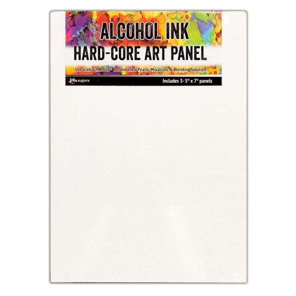 Tim Holtz Alcohol Ink Hard Core Art Panel 5"X7", 3/Pkg